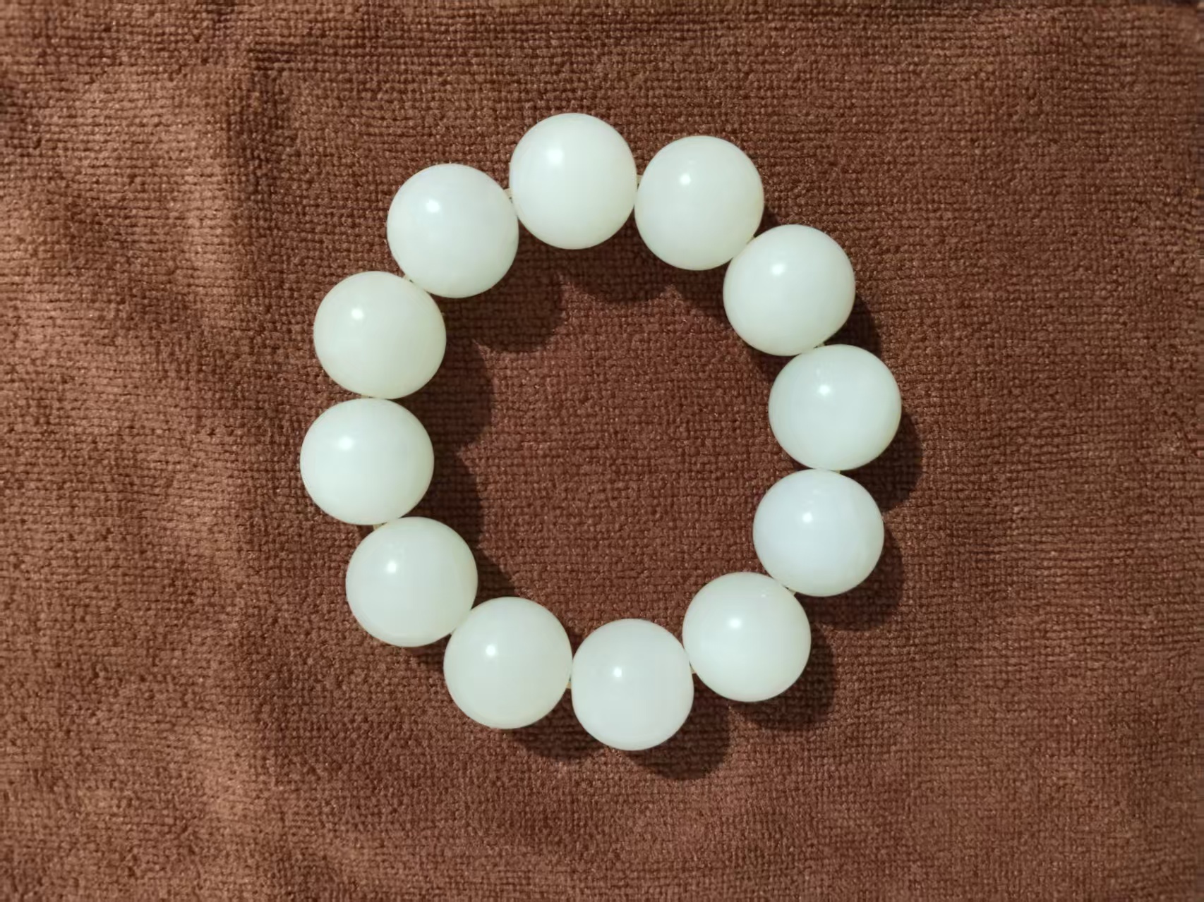 和田羊脂白玉《手串》-嘉城艺术交易平台