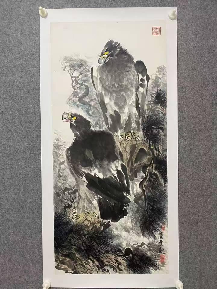 王庆熙《松鹰图》-嘉城艺术交易平台