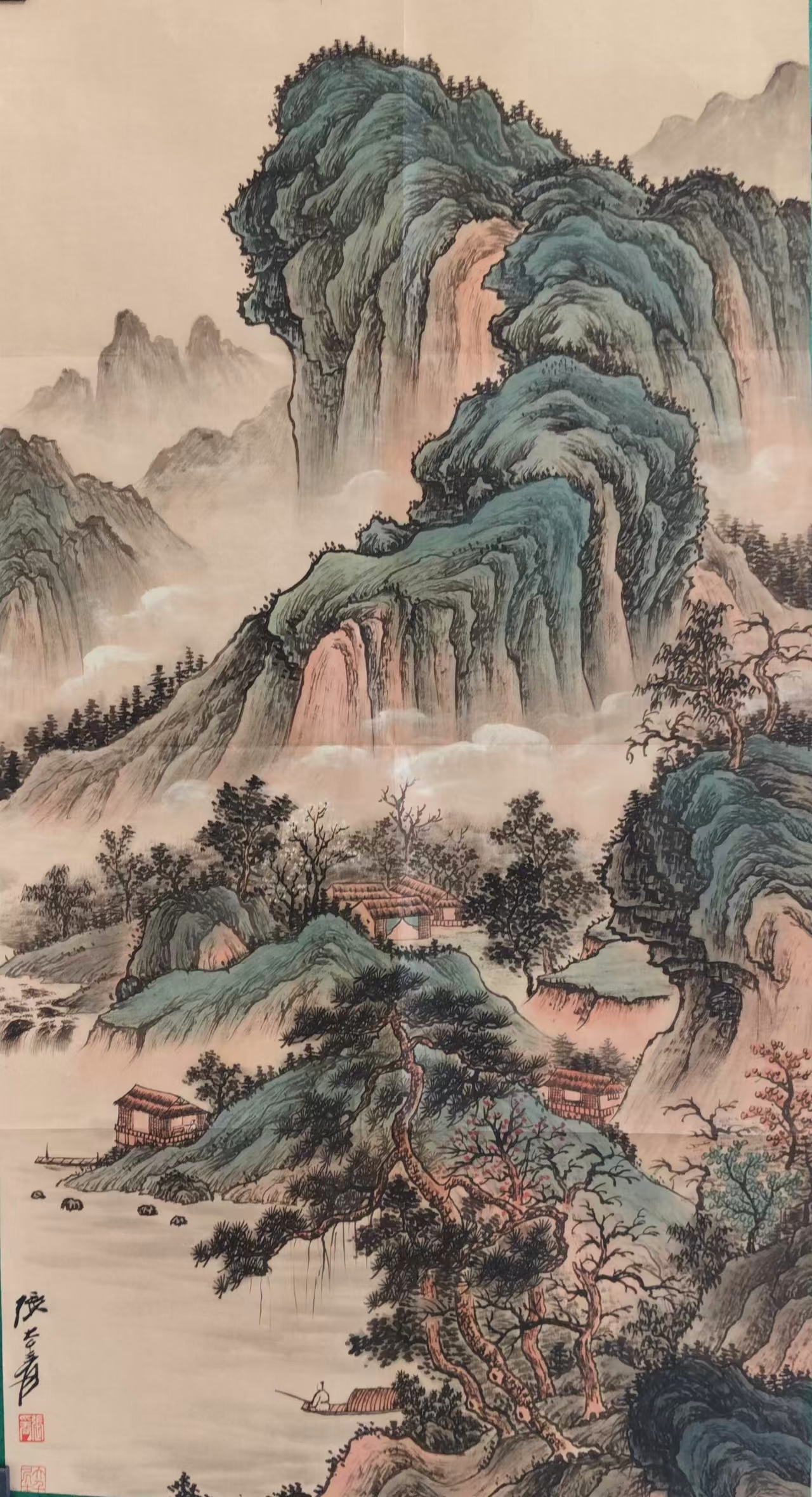 张大千《山水甲天下》-嘉城艺术交易平台