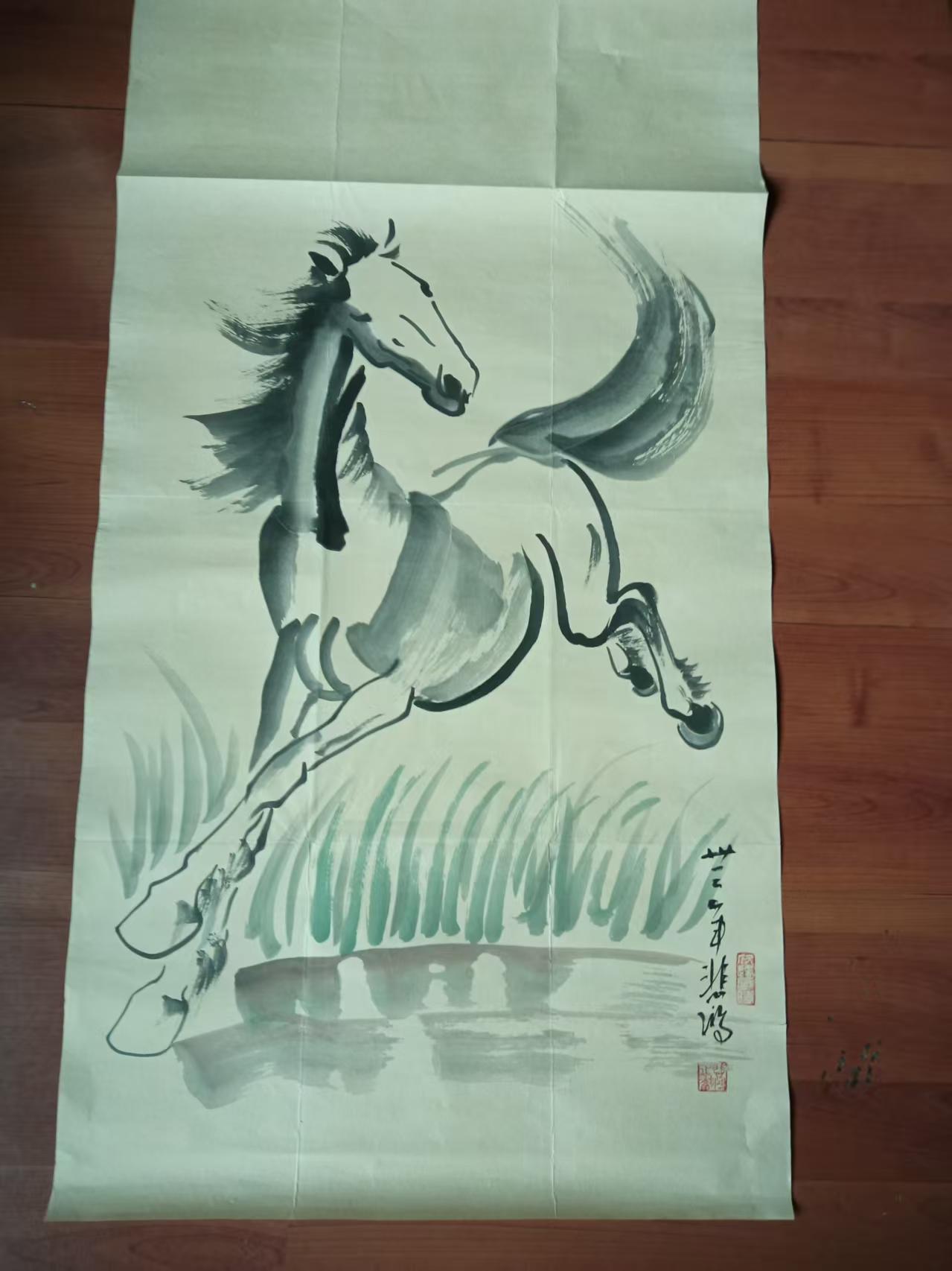 徐悲鸿《骏马》-嘉城艺术交易平台