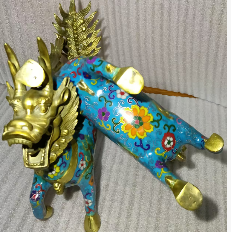 景泰蓝麒麟（一对）