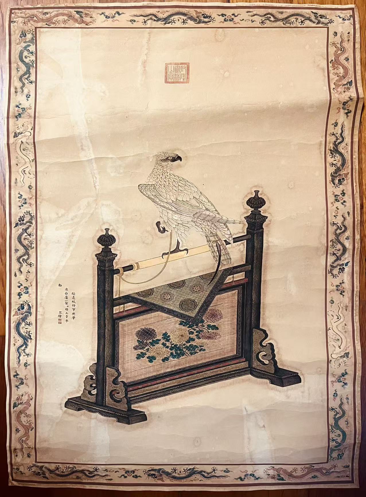 杨大章《白鹰图》-嘉城艺术交易平台