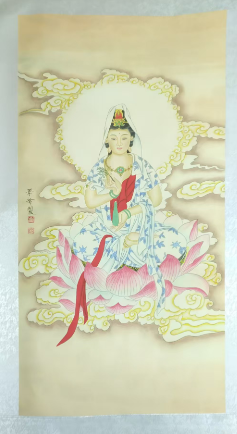 崔景哲《观音图》-嘉城艺术交易平台