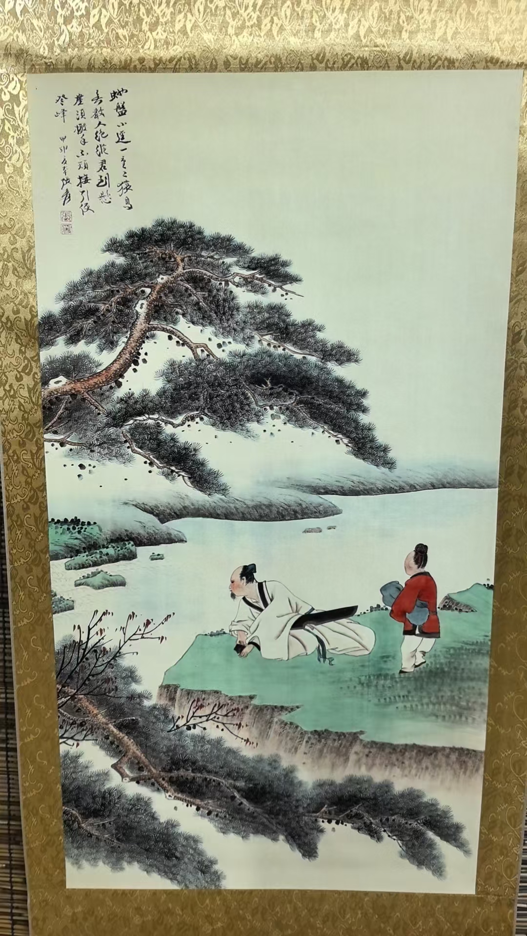 张大千《松下抚琴图》-嘉城艺术交易平台