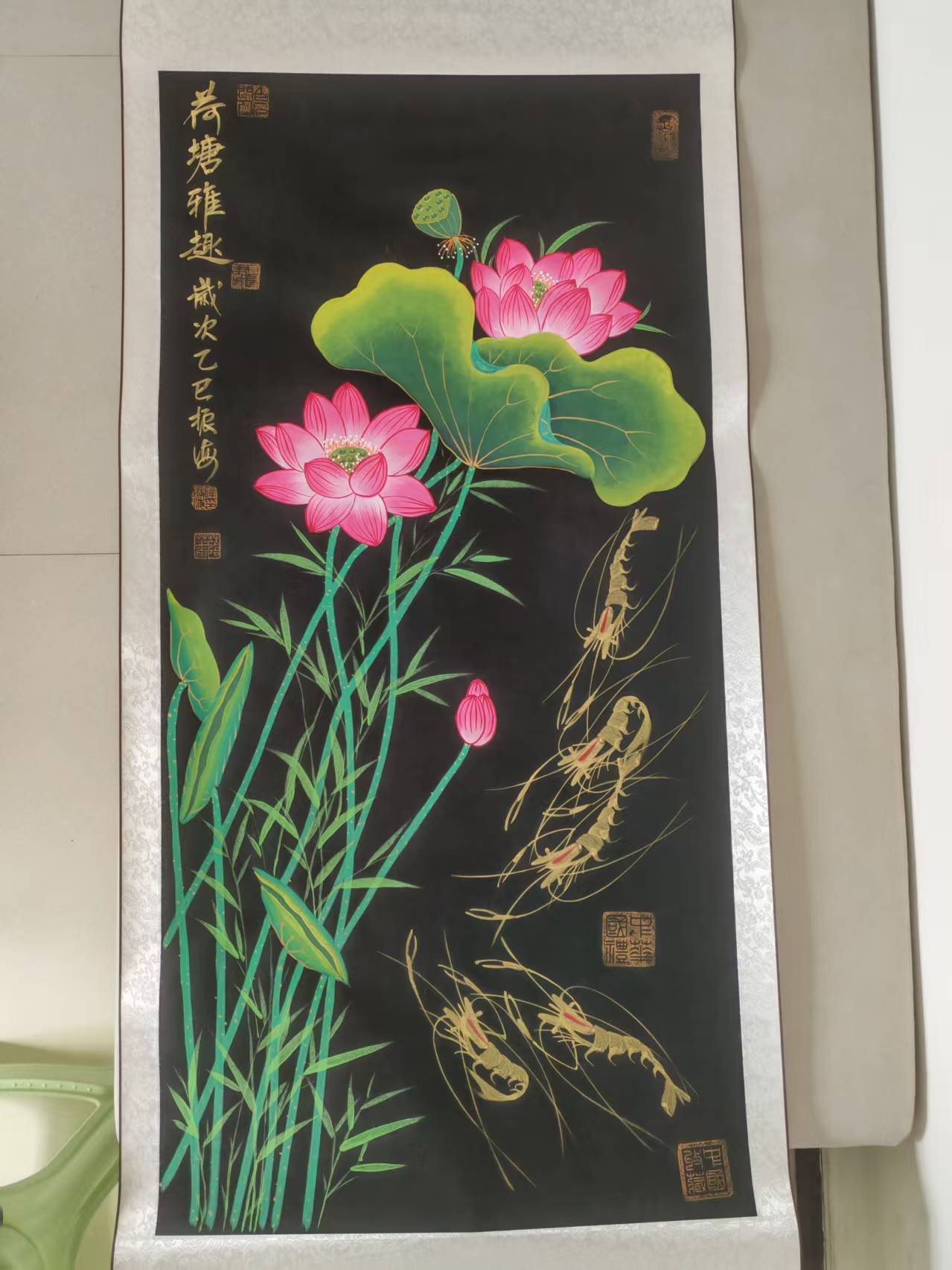 薛振海《荷塘雅趣》-嘉城艺术交易平台