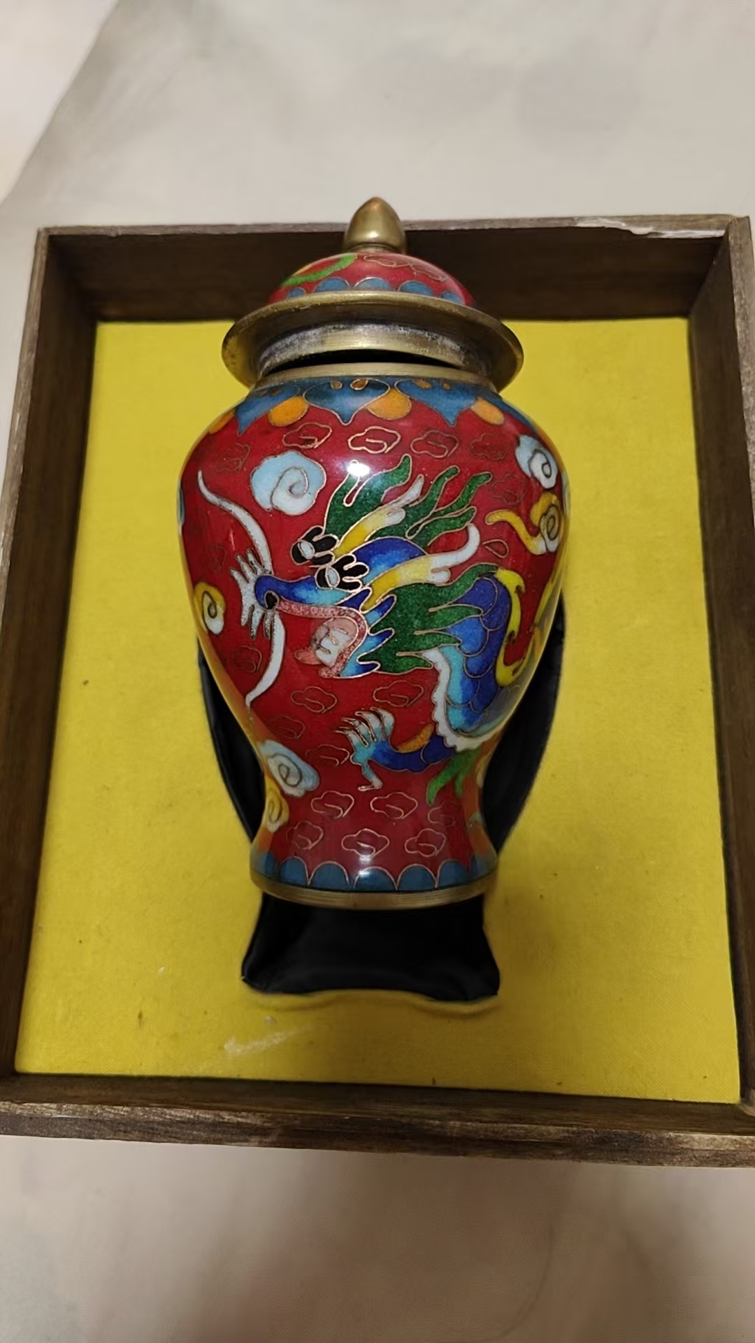 大宋皇家御用《掐丝珐琅龙纹赏瓶》-嘉城艺术交易平台