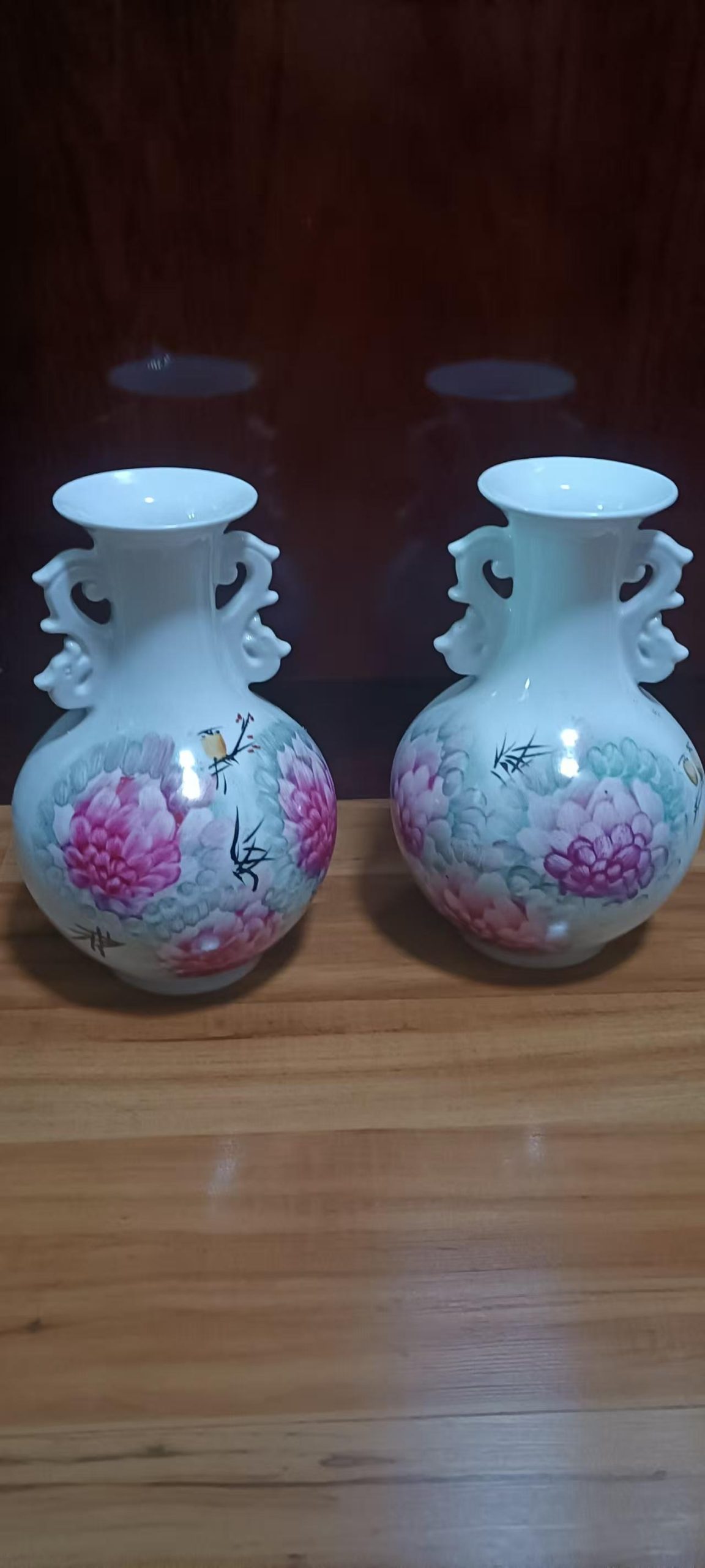 景德镇美研室《双耳龙瓶对瓶》-嘉城艺术交易平台