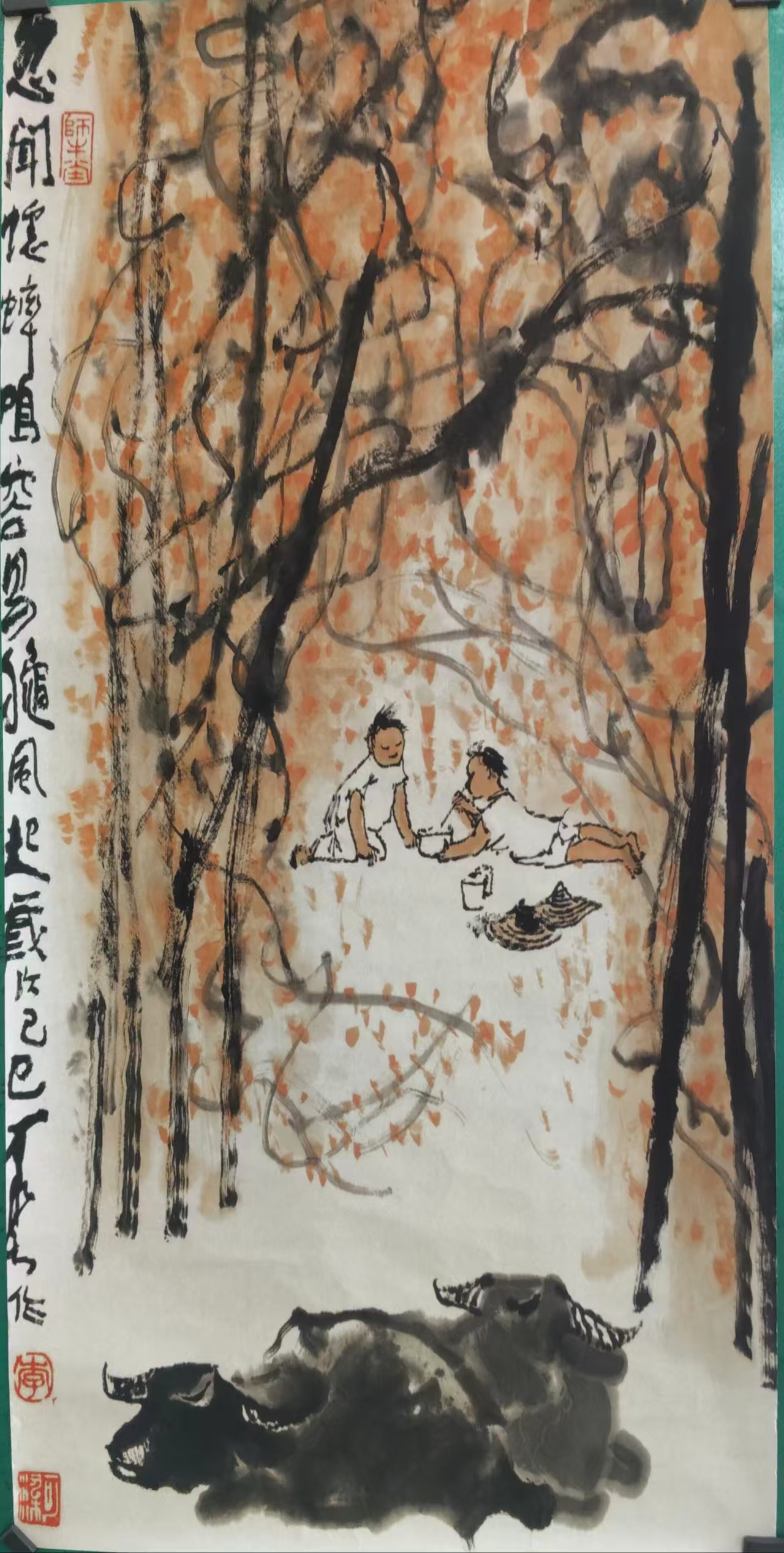 李可染《忽闻蟋蟀鸣》-嘉城艺术交易平台