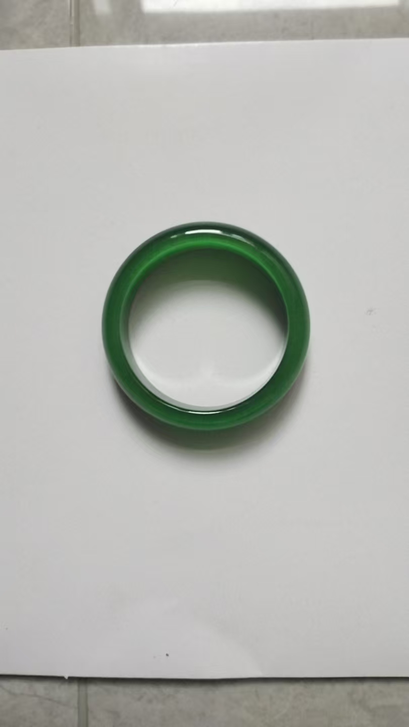 翠绿《猫眼镯》-嘉城艺术交易平台