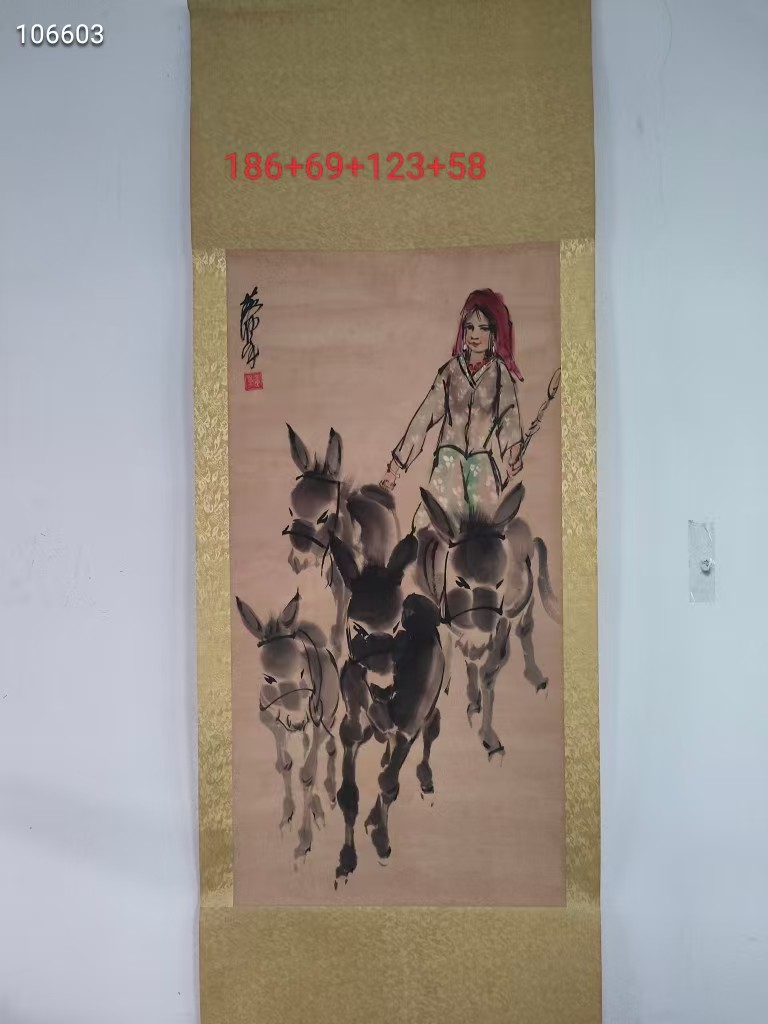 黄胄《赶驴图》-嘉城艺术交易平台