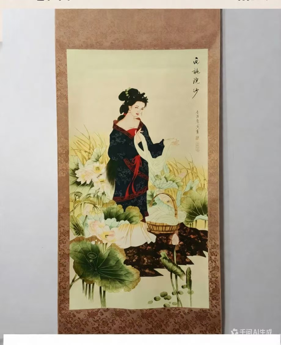 唐寅《西施浣纱》-嘉城艺术交易平台