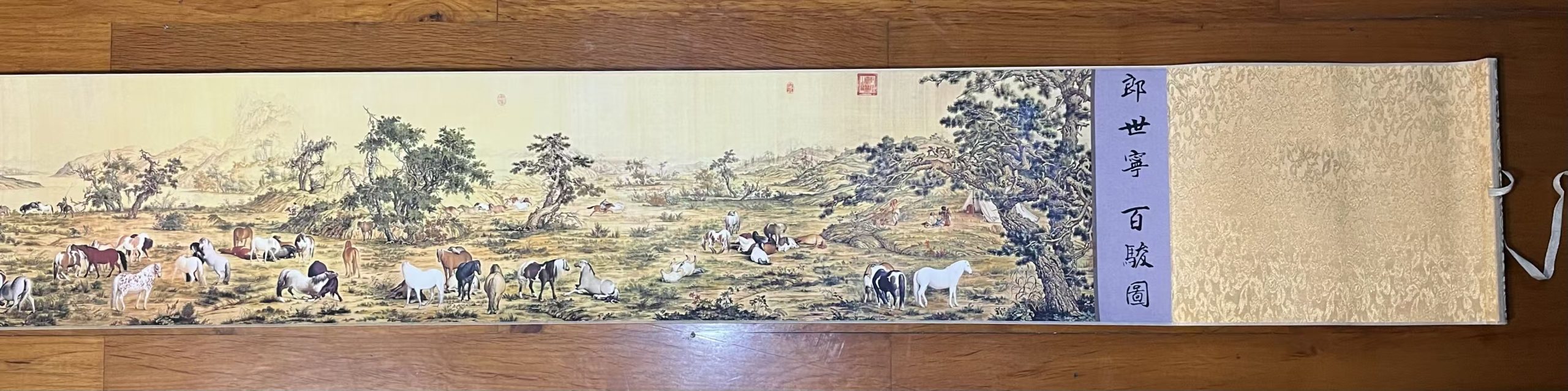 郎世宁《百骏图》-嘉城艺术交易平台