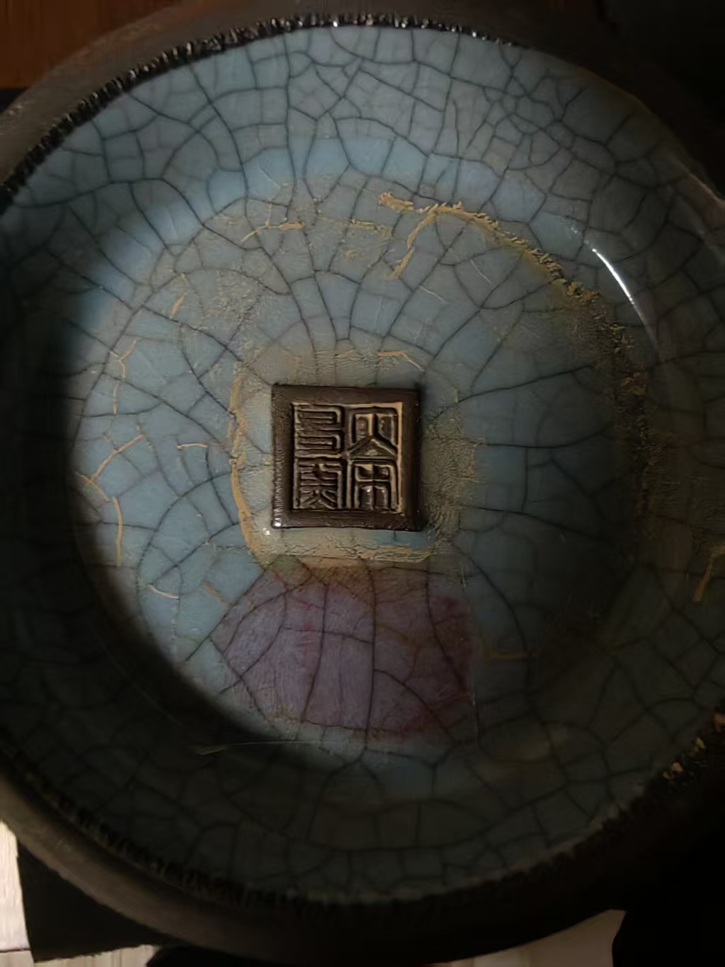 宋《哥窑弦纹瓶》