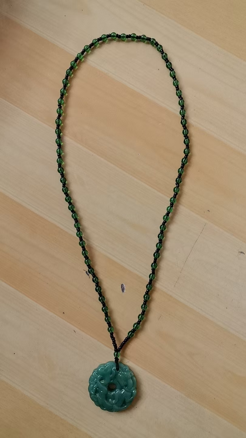 翡翠《双龙护主平安扣》-嘉城艺术交易平台