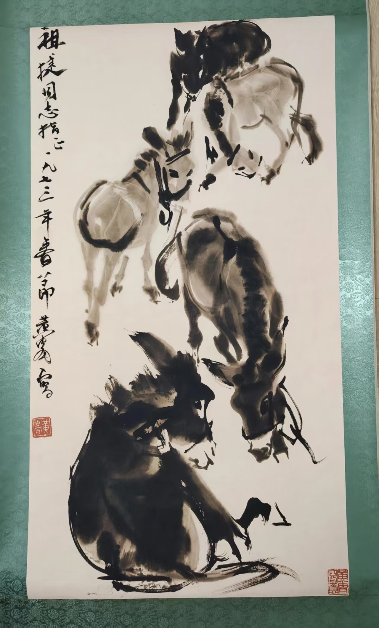 黄胄《群驴图》-嘉城艺术交易平台