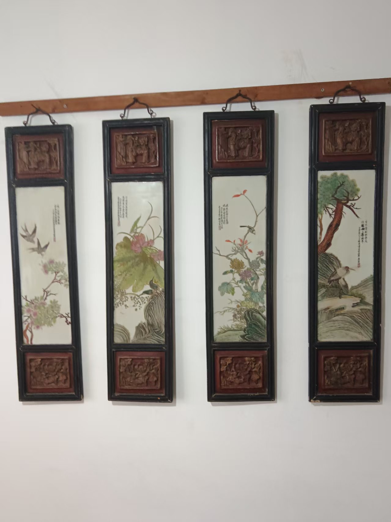 瓷板画《春夏秋冬》-嘉城艺术交易平台