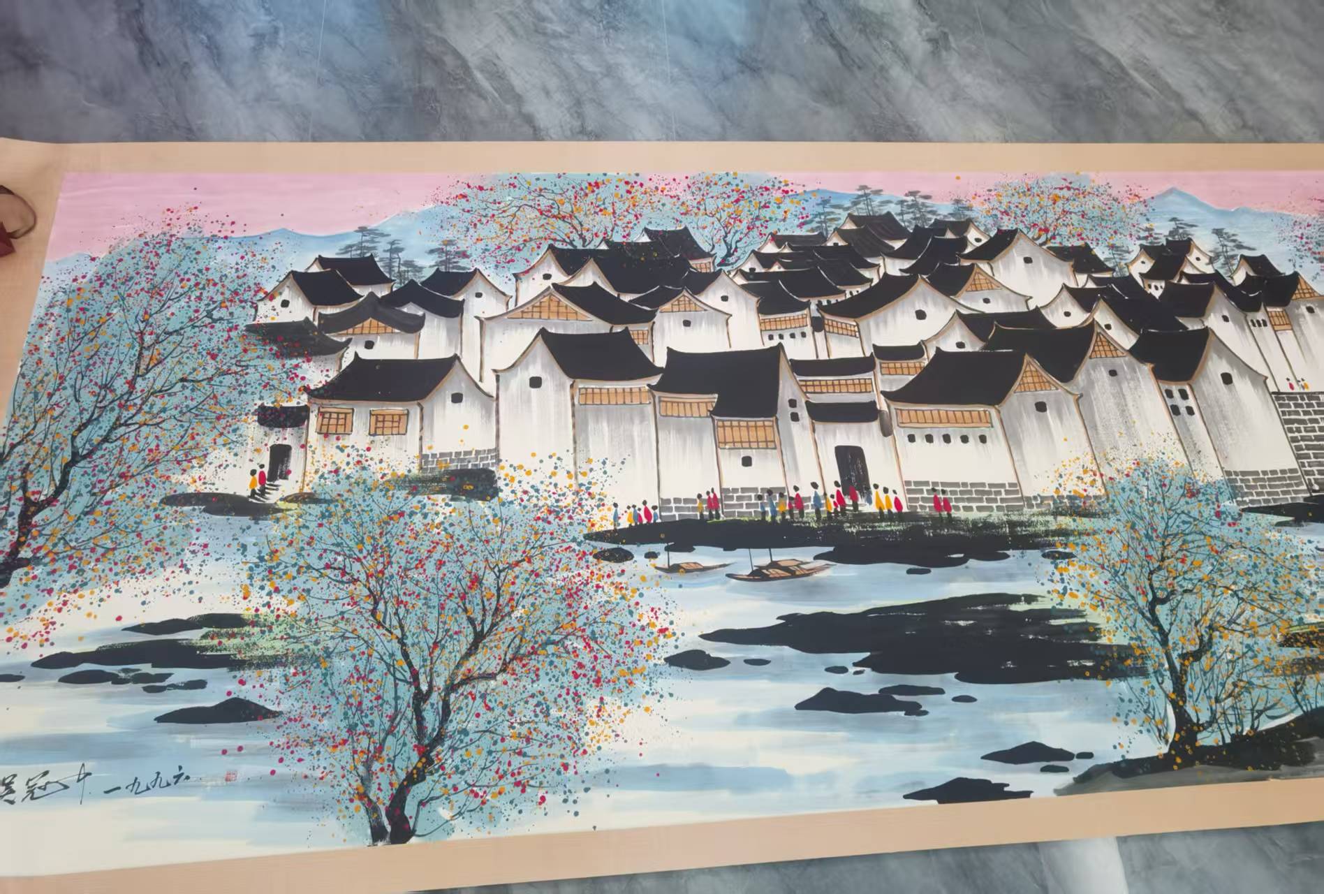 吴冠中《江南水乡》-嘉城艺术交易平台