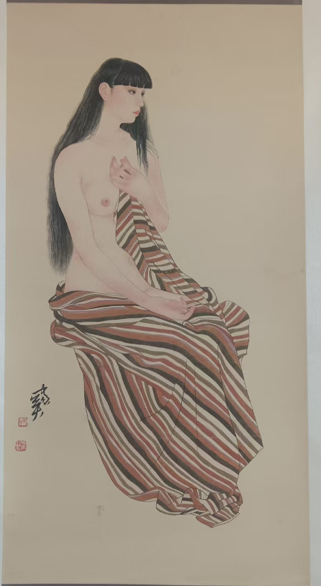 何家英《美女图》-嘉城艺术交易平台