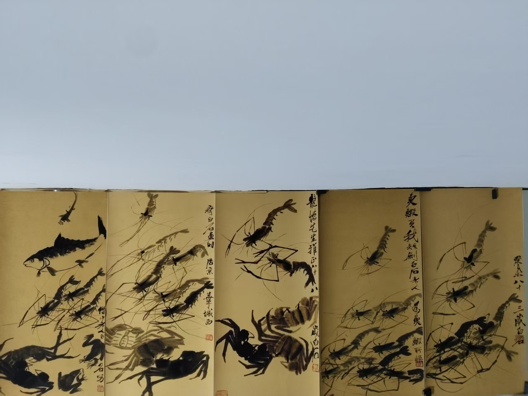 齐白石《虾蟹图合集》