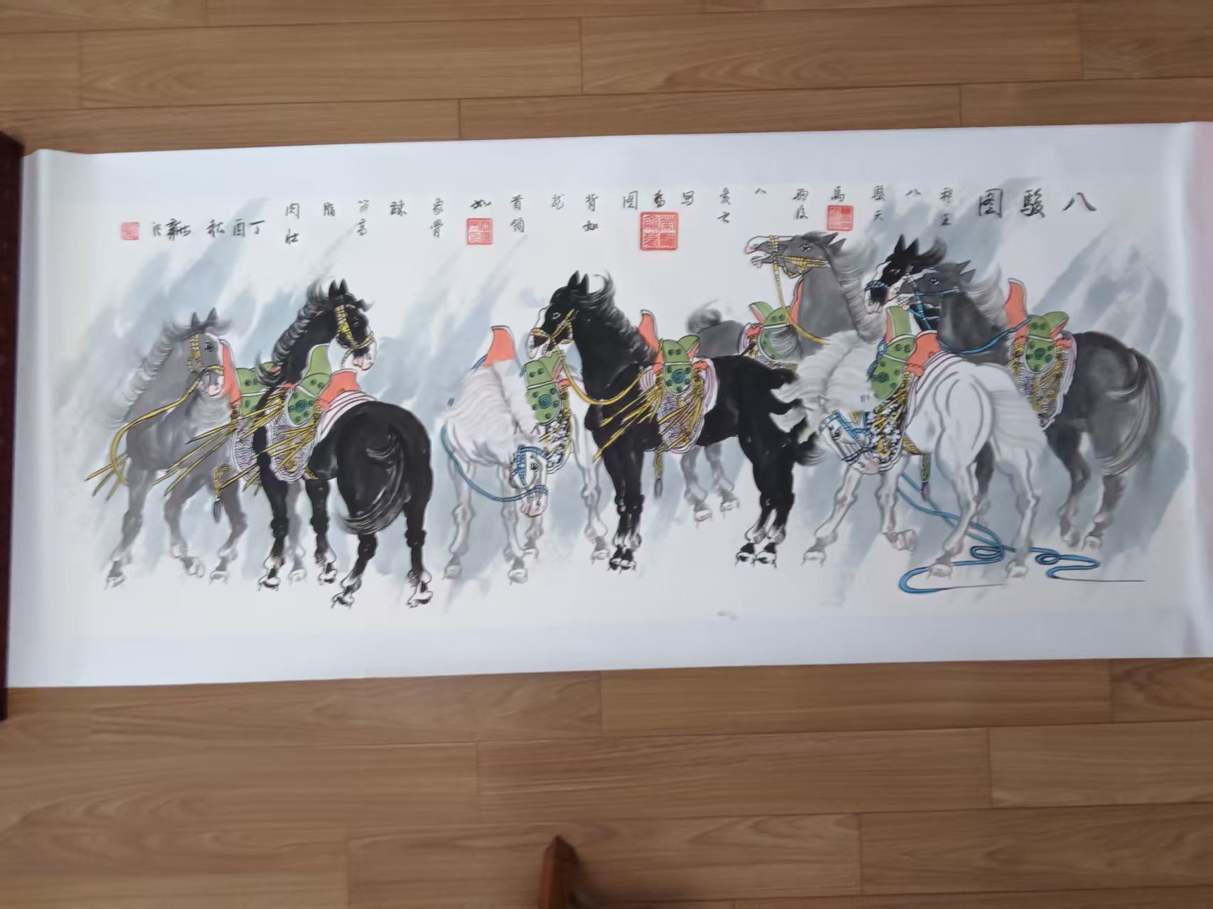 李新社《八骏图》-嘉城艺术交易平台