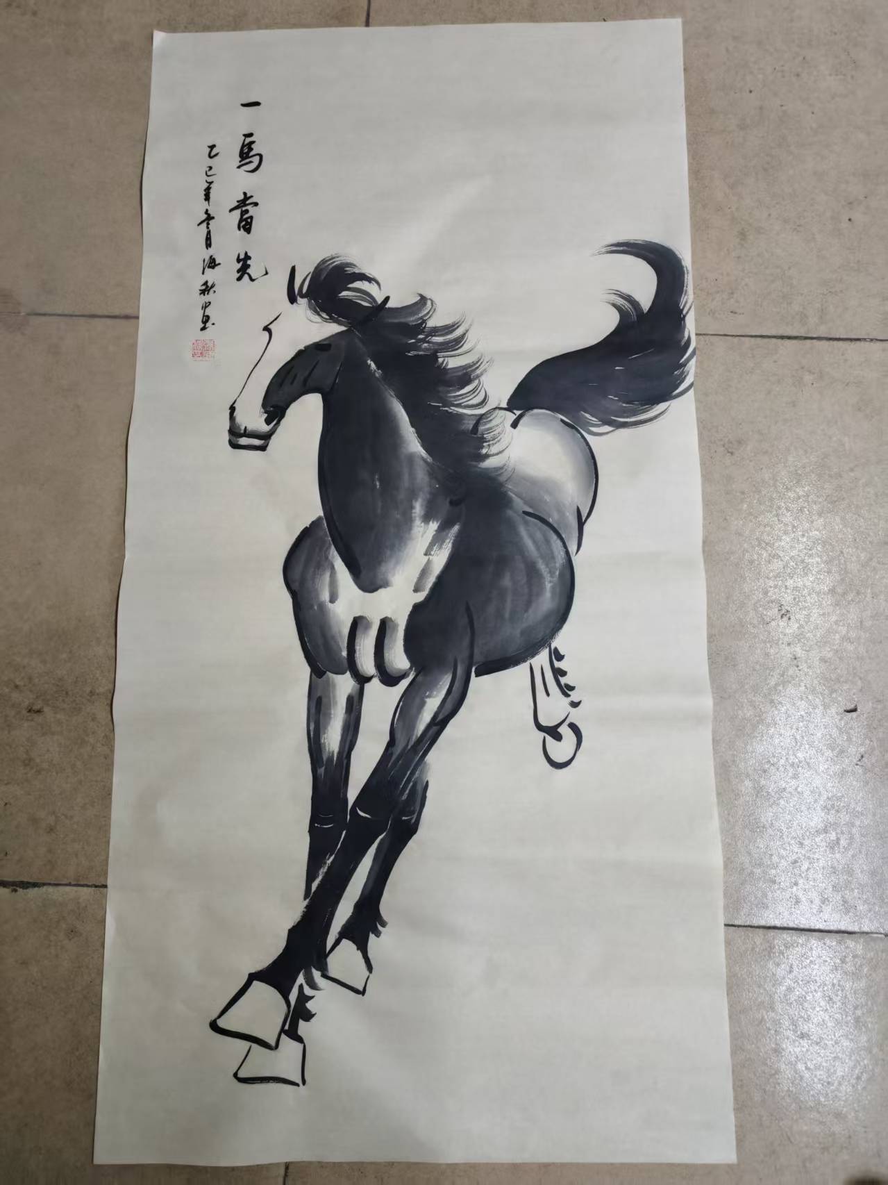 张金秋《一马当先》-嘉城艺术交易平台