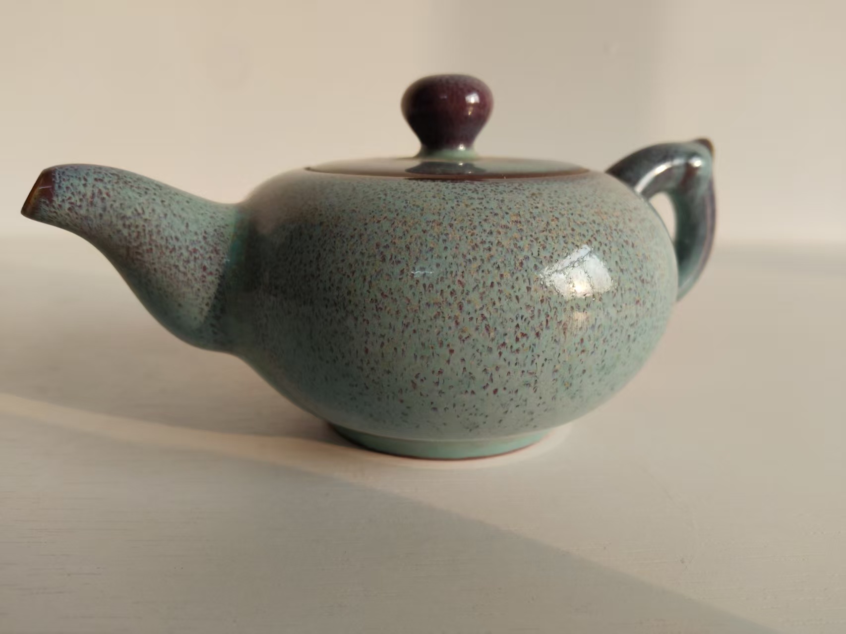 白家钧窑《窑变圆珠壶》-嘉城艺术交易平台