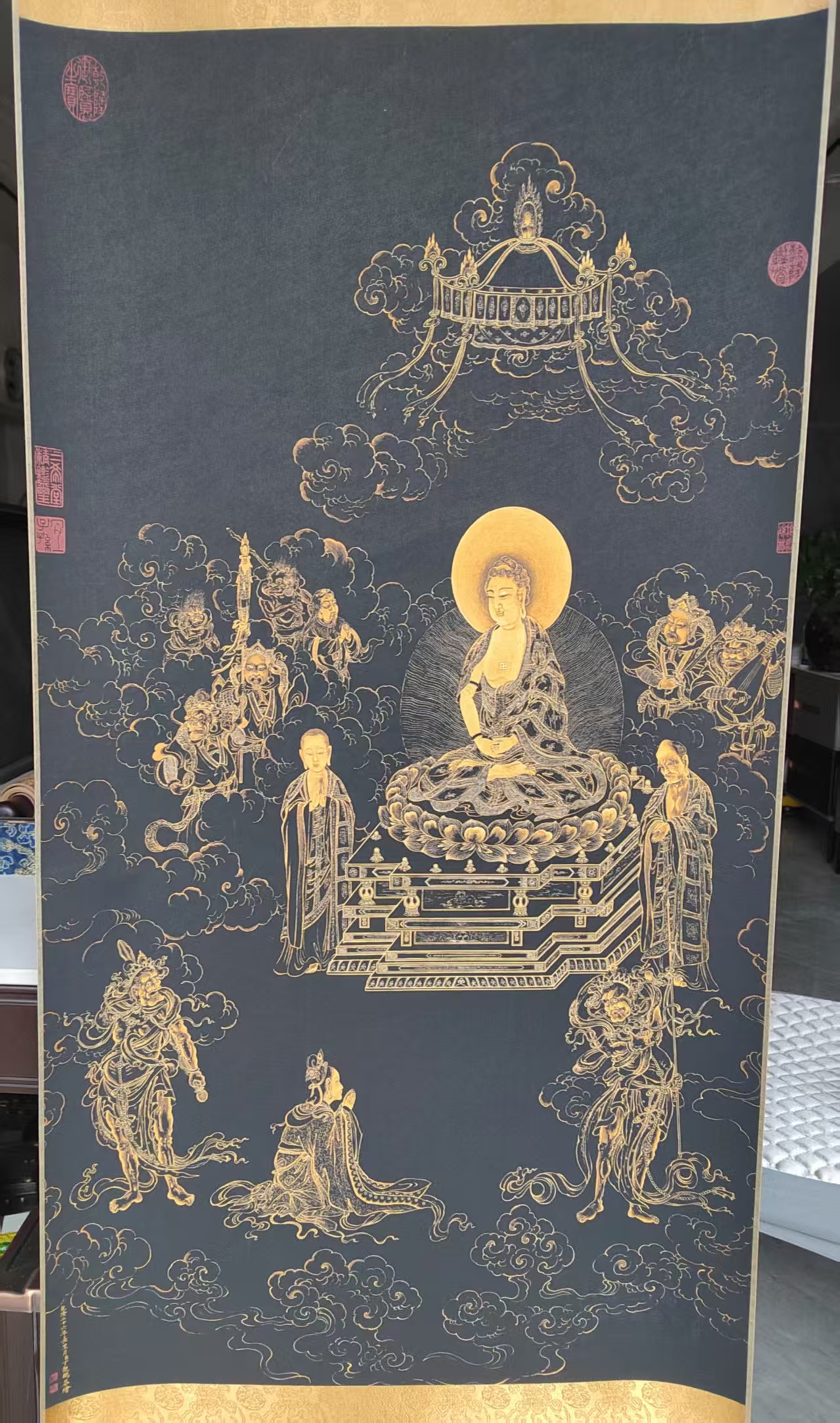 丁观鹏《无量寿佛图》-嘉城艺术交易平台