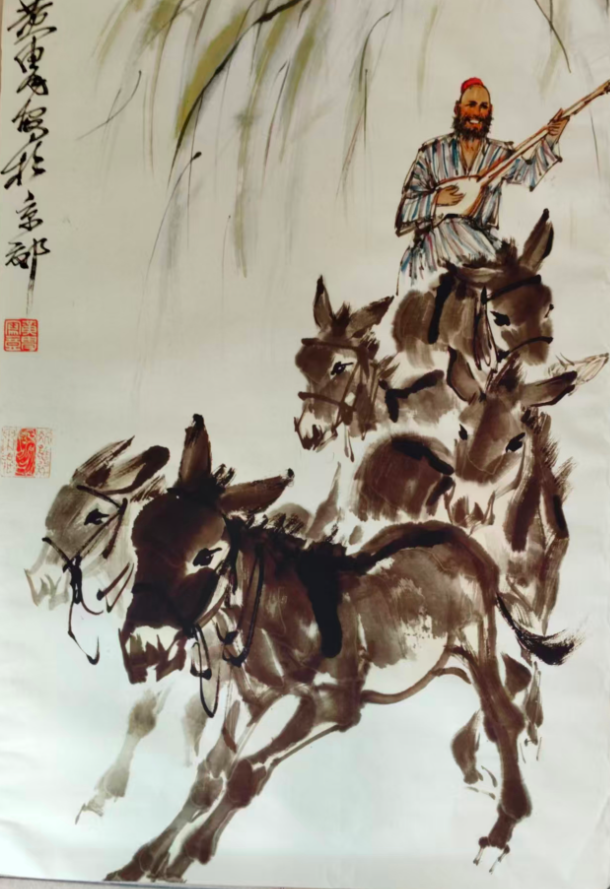 黄胄《毛驴》-嘉城艺术交易平台