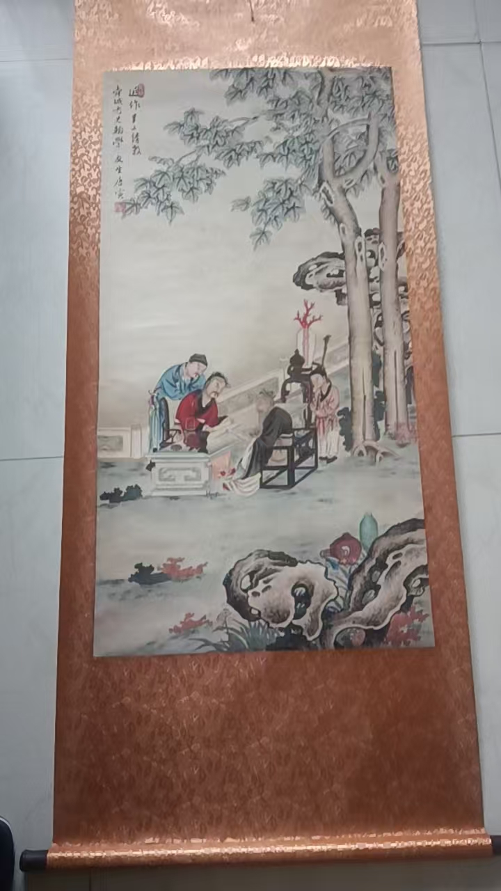 唐寅《贤士观画图》-嘉城艺术交易平台