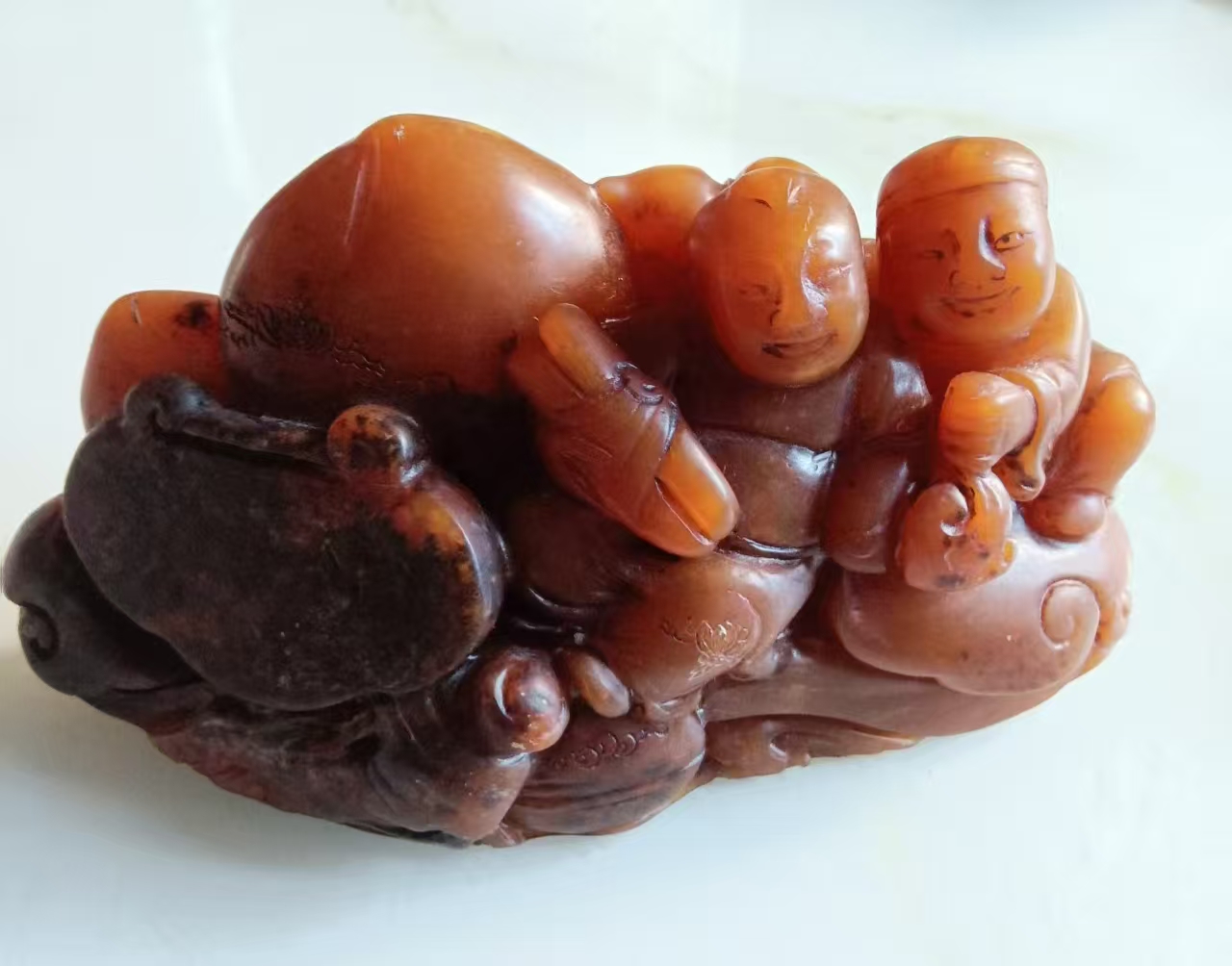 寿山田黄《献寿摆件》-嘉城艺术交易平台