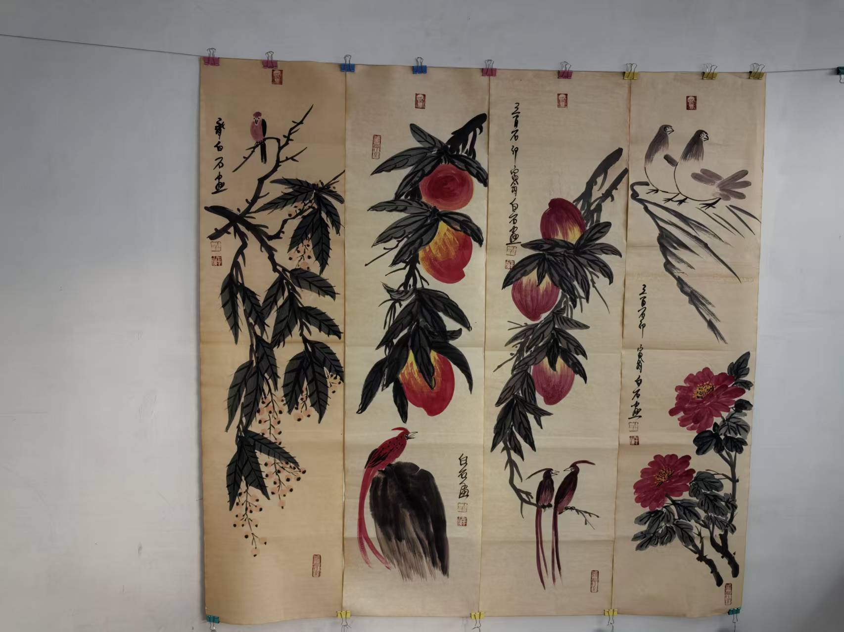 齐白石《多寿》十二条屏-嘉城艺术交易平台