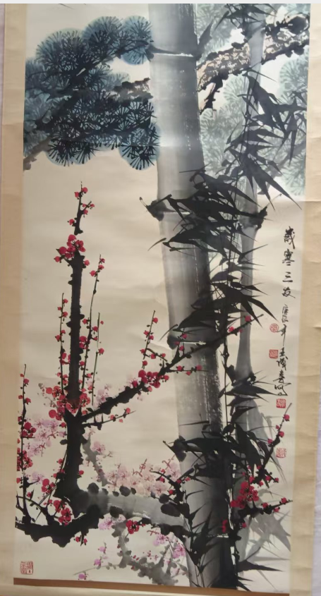 玉玲《岁寒三友》-嘉城艺术交易平台