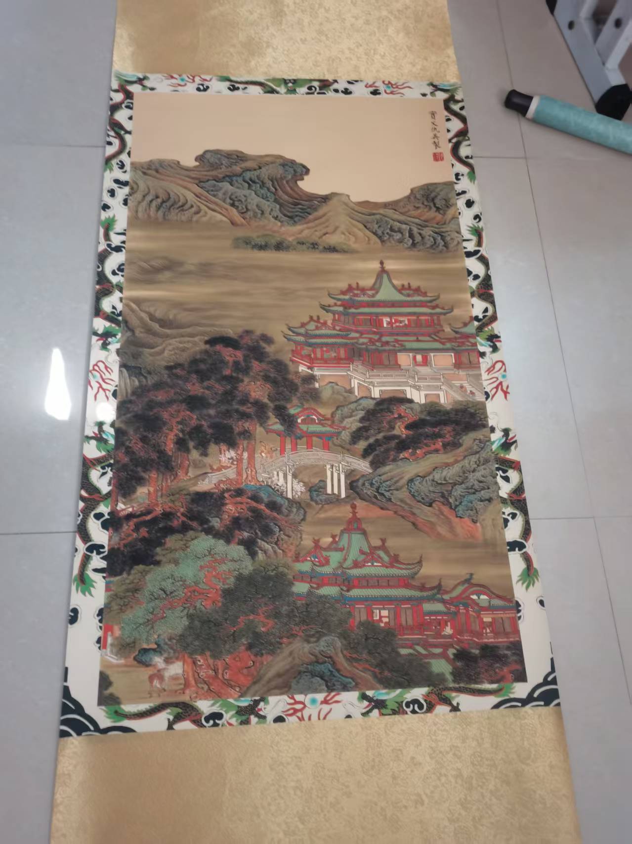 仇英《山水图》-嘉城艺术交易平台