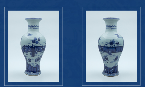 青花人物纹观音瓶-嘉城艺术交易平台