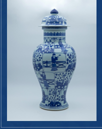 青花人物将军罐-嘉城艺术交易平台