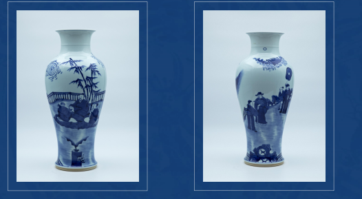 青花人物纹观音瓶-嘉城艺术交易平台