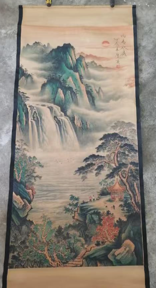 张大千《山青水秀》-嘉城艺术交易平台