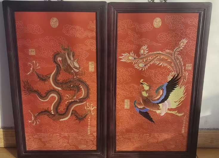 郎世宁《龙凤呈祥》-嘉城艺术交易平台