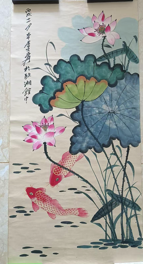 张大千《荷香清韵》-嘉城艺术交易平台