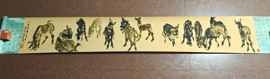 黄胄《群驴图》-嘉城艺术交易平台