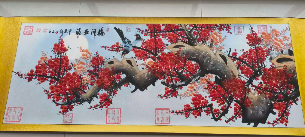 邹小卫《梅开五福》-嘉城艺术交易平台