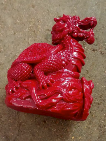 朱砂《龙龟摆件》-嘉城艺术交易平台