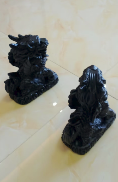 黑檀《瑞兽摆件》一对-嘉城艺术交易平台