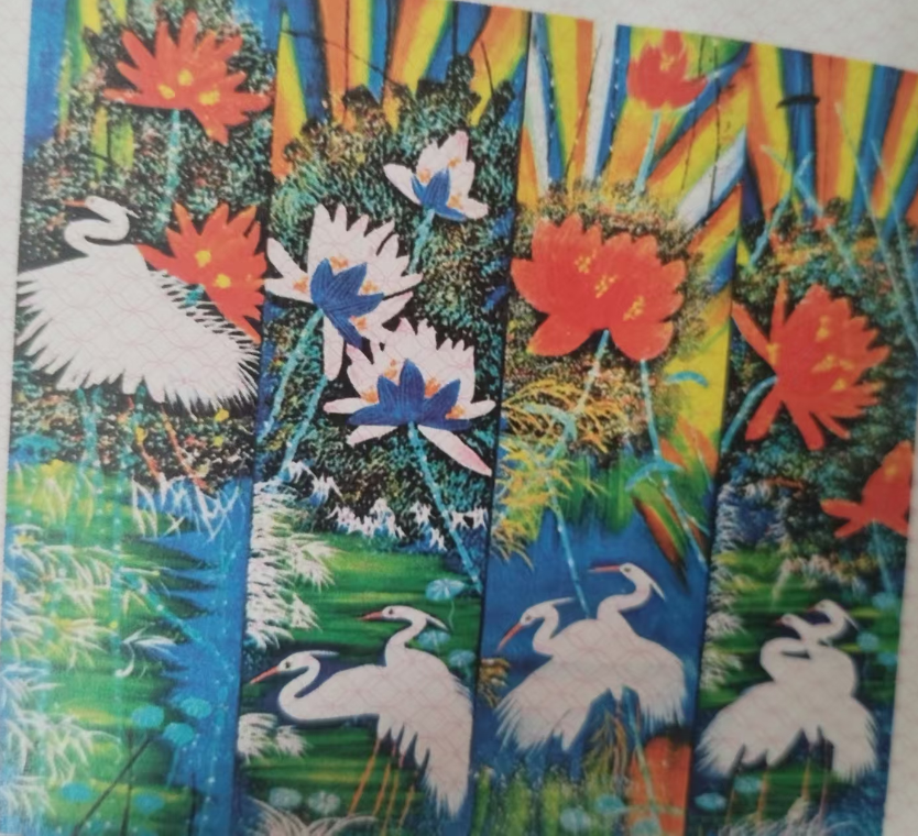 黄永玉《花鸟图》四条屏-嘉城艺术交易平台