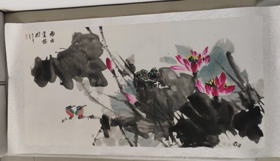 寇永泉《静塘双棲图》-嘉城艺术交易平台