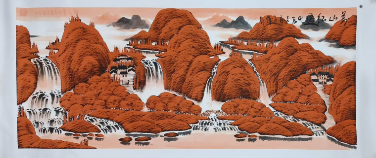 李子伟《万山红遍》-嘉城艺术交易平台