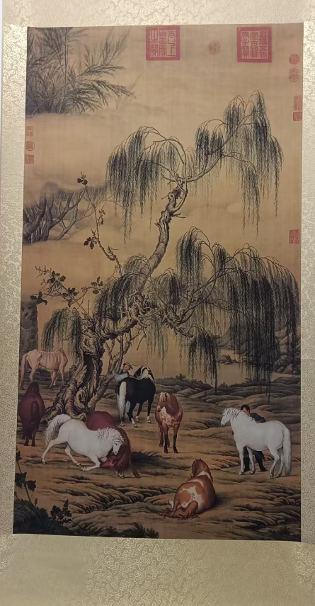 郎世宁《八骏图》-嘉城艺术交易平台