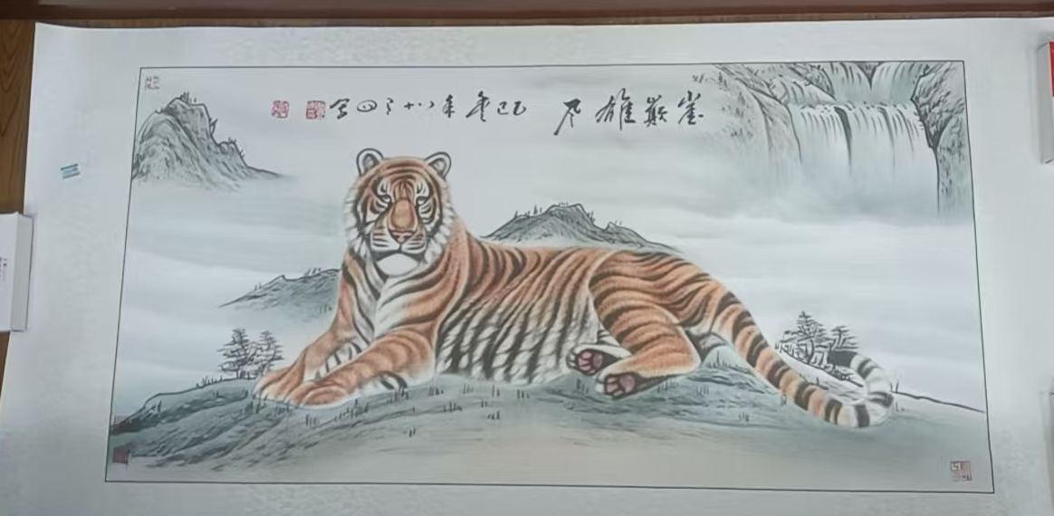 傅鸿义《雄风图》-嘉城艺术交易平台