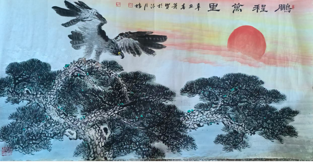 张萧贤《鹏程万里》-嘉城艺术交易平台