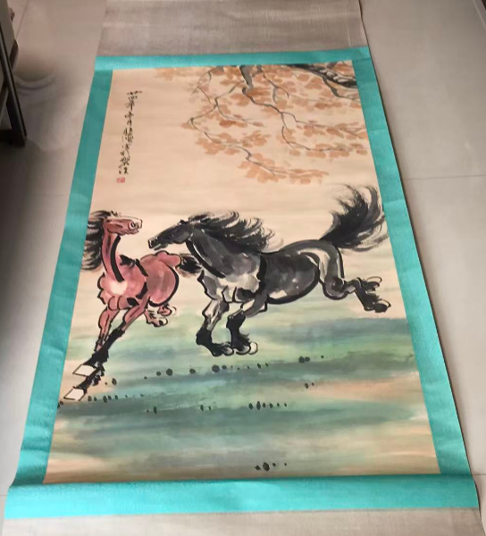 徐悲鸿《双马图》-嘉城艺术交易平台